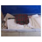 Pilowcases, Linens, Vintage Clothing in Tote