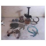 Metal Wildlife Decor, Animal Trap, Horse Shoes