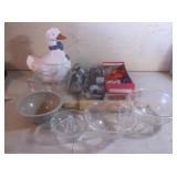 Cookie Jar, Cutters, Mixing Bowls, Rolling Pin