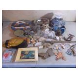 Frogs, Seashells, Fish Decor