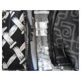 4) Black and White Scarves