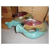 12) Pairs of Two Ceramic Fish Sculptures