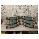 2) Sets of Three Decorative Metal Trays