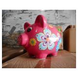 2) Floral Piggy Banks