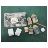 Vintage Tobacco Sacks/ Cans, Zappo Lighter Cases