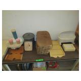Old Picnic Basket, Doll Cradle, Collector Spoon