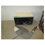 Microwave and Duck Yard Decor
