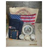 USA Flag Pillow, Coffee Mugs, D.C Bag