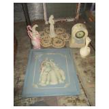Mantle Clock, Decorative Vases, Decor