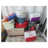 Assorted Coolers, Tabletop Grill