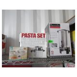 Pasta Pot, Grater, Coffee Urn