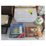 Rechargeable Spotlight, Battery Charger, Drill