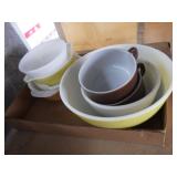 Glass Mixing Bowls, Mugs, Bowls