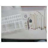 Various Costume Necklaces, Earrings And Plastic