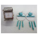 Stone Elephant Earrings, Eikon Watch