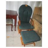 Rocker With Matching Ottoman