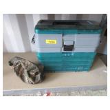 Tackle Box With Lures, Fishing Line, Canvas Bag