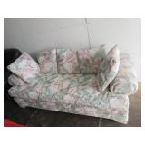 Living Room Sofa With Matching Throw Pillows