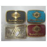 SundtCorp and USA Shooting Team Belt Buckles