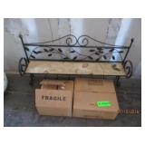 Wall Display Shelf With Hooks, Genuine Mastic