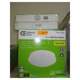 4) Commercial Electric 11" LED Flush Mounts