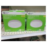 2) Commercial Electric 7" Low Profile LED Lights