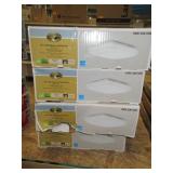 4) Hampton Bay 12" LED Square Ceiling Puffs