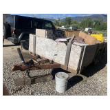 SPCN Black Utility Trailer with Side Boards