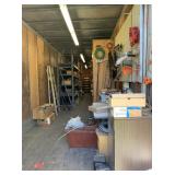 Contents of Gray Container: Auto Parts, Shelves,