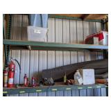 Contents of Top 3 Shelves: Fire Extinguishers,