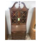 Drexel Secretary Bookcase Desk Vintage Cherry Wood