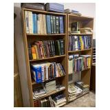 2) Bookcases with Books, Magazines, Manuals