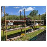 2) Metal Shelves and Contents *