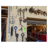 Eyelet Hooks on Peg Board