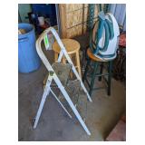 Step Stool, Black Stool, Wood Stool