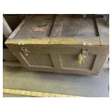 Wood Trunk with Contents
