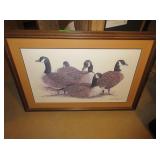 Framed and Signed Don Phillips Geese Print
