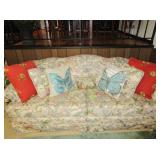 Floral Couch, Accent Pillows
