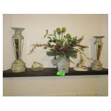 Stands, Wolf Figurines, Artificial Plant