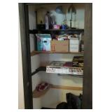 Contents of Closet: Lamps, Electric Griddle,