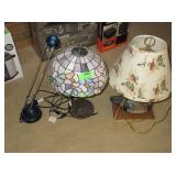 3) Lamps: Stained Glass, Duck, Desk