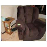 Recliner, End Table, Magazines