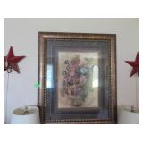 Floral Framed Wall Decor, Star Wall Candle Holders