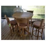 Tall Table with 4 Bar Stools