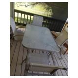Patio Table with 4 Chairs
