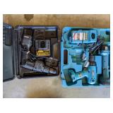 Makita Battery Drill and Flashlight, Snap on Drill
