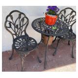 Decorative Porch Metal Chairs and Tables