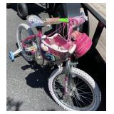 Misty Next Pink Bicycle with Training Wheels, Gear