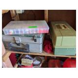 Tackle Boxes with Fishing Lures and Supplies