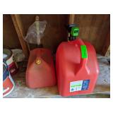 2) Plastic Gas Cans